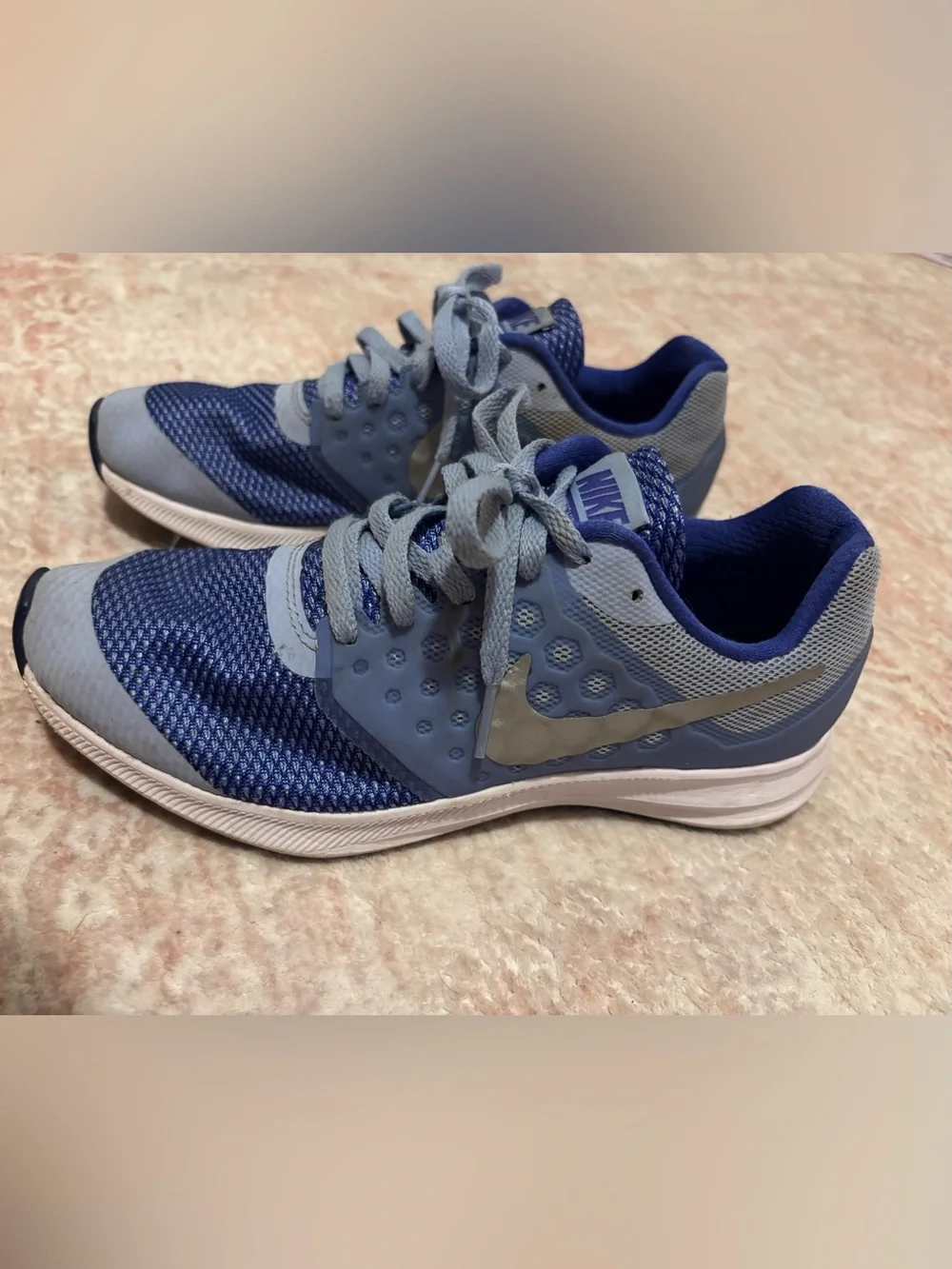 Kids Nike Shoes Blue Athletic Sneakers - Size 4.5
